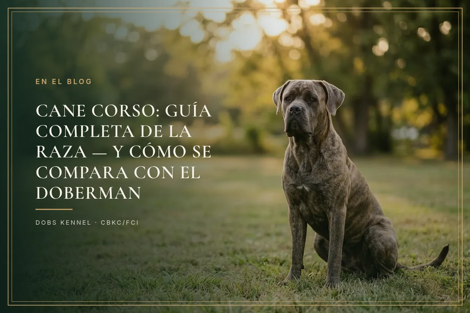 GUIA COMPLETA — CANE CORSO