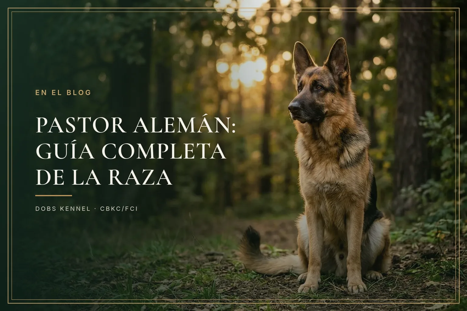 Pastor Alemán, ilustrando la guía completa de la raza